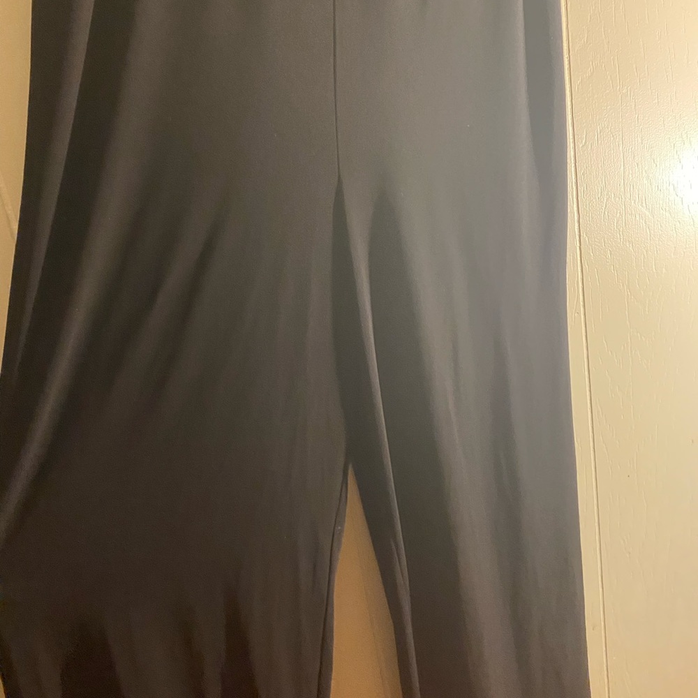 Chaps - Black Sequin Flutter Sleeve Jumpsuit - Si… - image 4